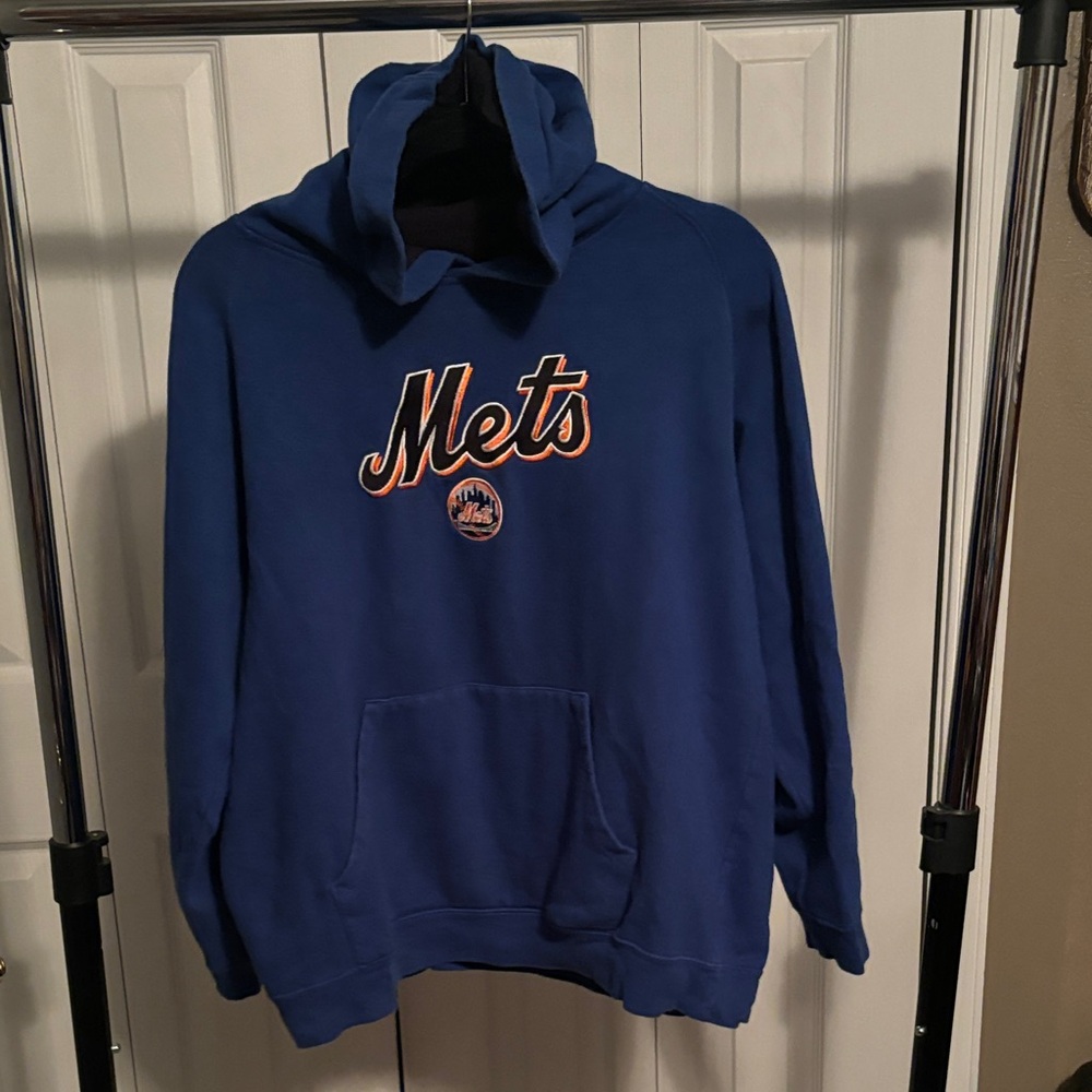 MLB New York Mets Blue Pullover Hoodie
